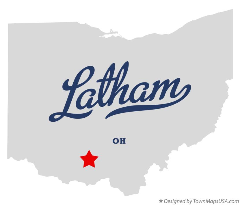 Map of Latham Ohio OH