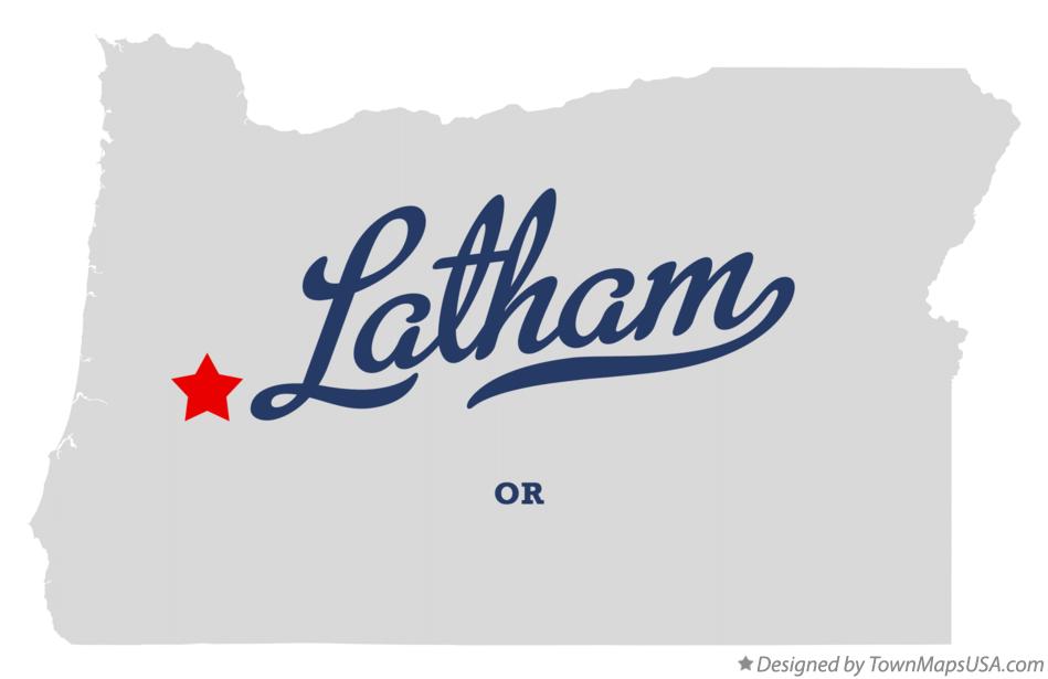 Map of Latham Oregon OR