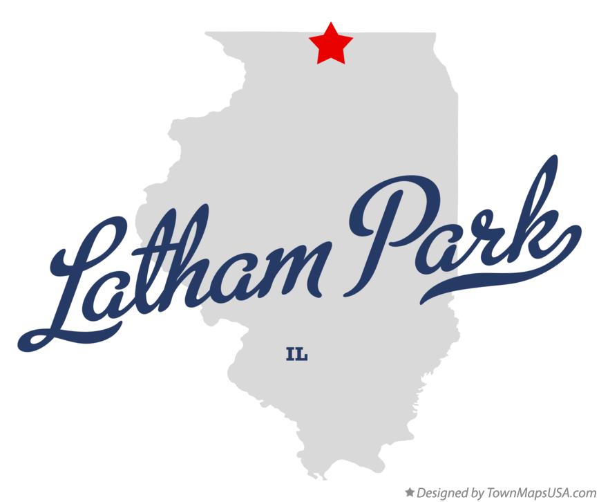 Map of Latham Park Illinois IL