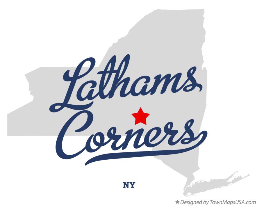 Map of Lathams Corners New York NY