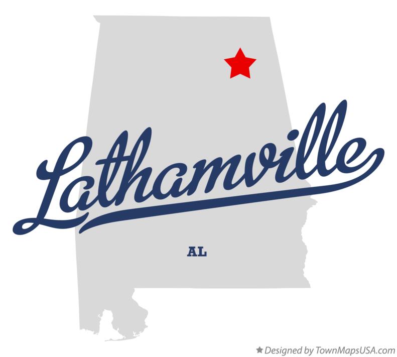 Map of Lathamville Alabama AL
