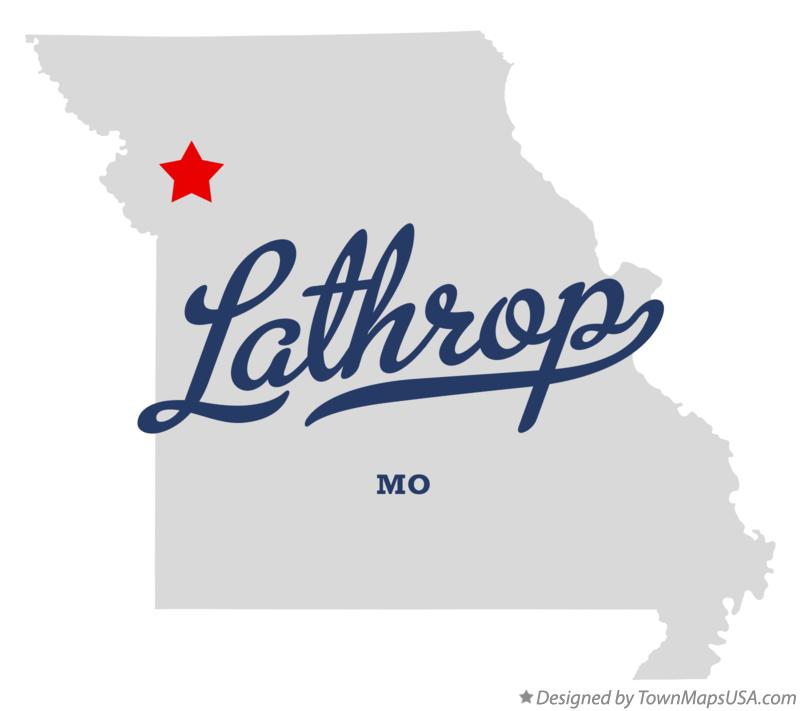 Map of Lathrop Missouri MO