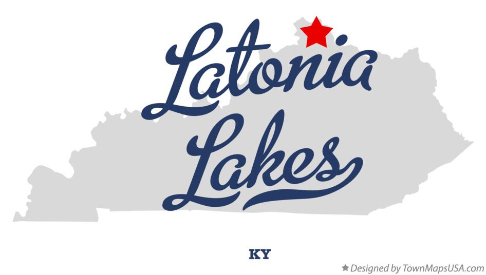 Map of Latonia Lakes Kentucky KY