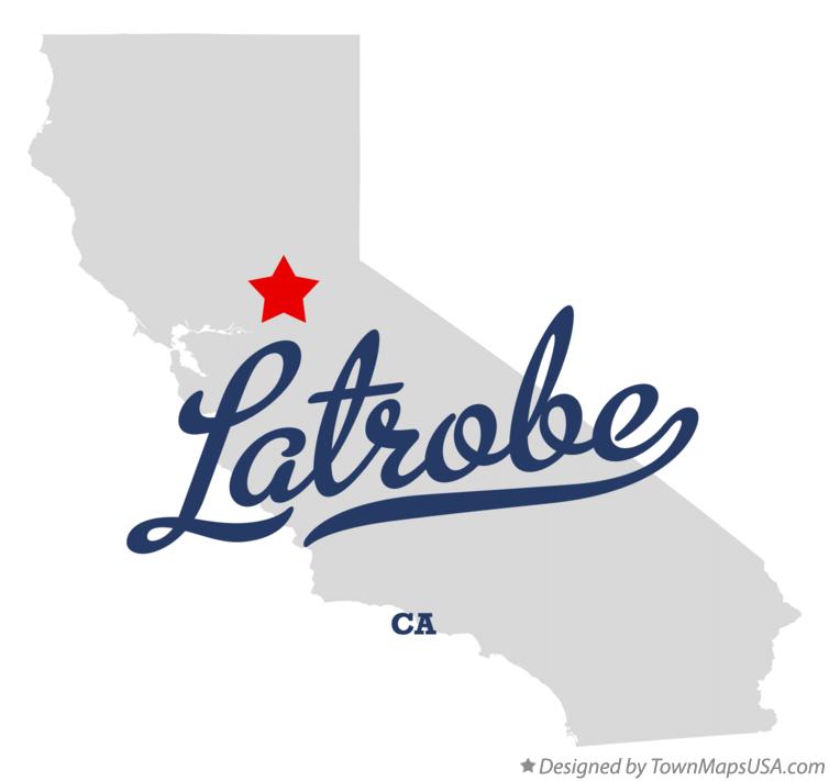 Map of Latrobe California CA