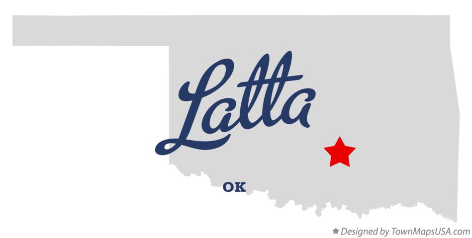 Map of Latta Oklahoma OK