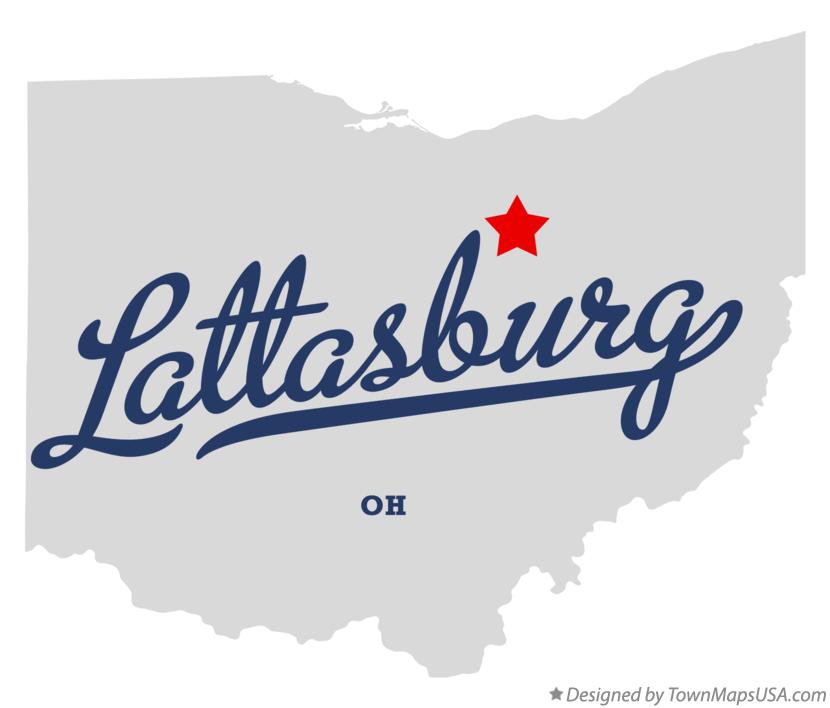 Map of Lattasburg Ohio OH