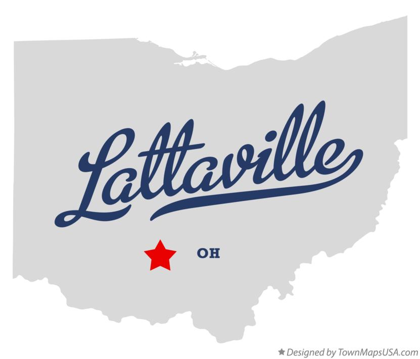 Map of Lattaville Ohio OH