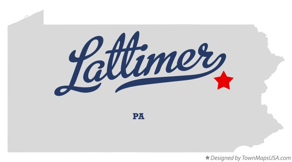 Map of Lattimer Pennsylvania PA