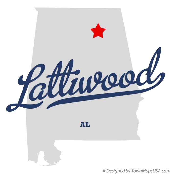 Map of Lattiwood Alabama AL