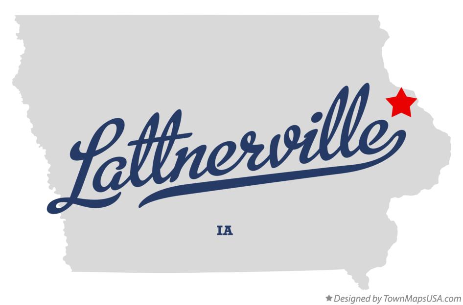Map of Lattnerville Iowa IA
