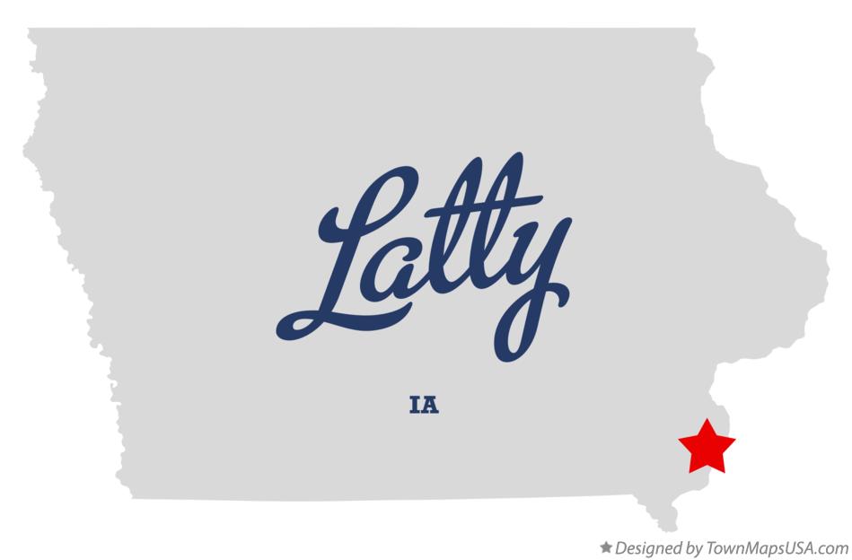 Map of Latty Iowa IA