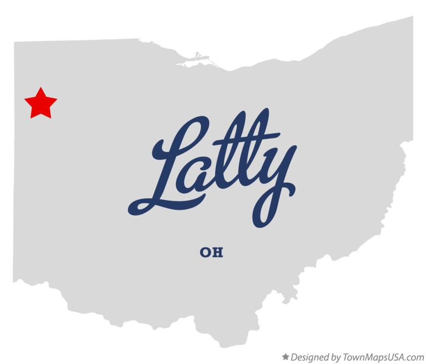 Map of Latty Ohio OH