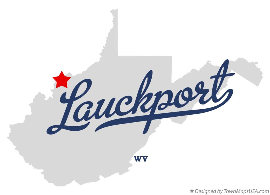 Map of Lauckport West Virginia WV