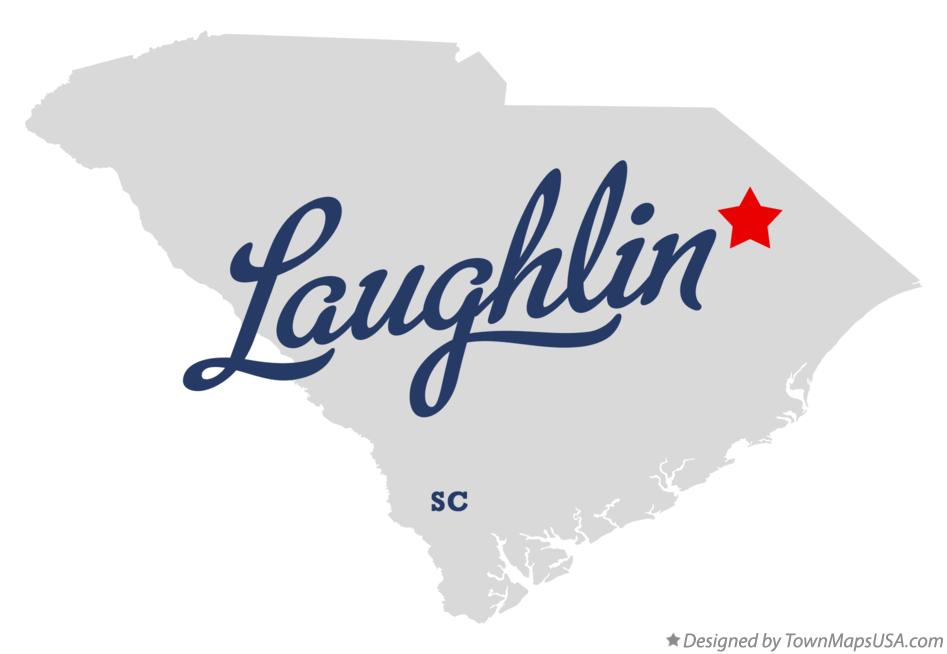 Map of Laughlin South Carolina SC