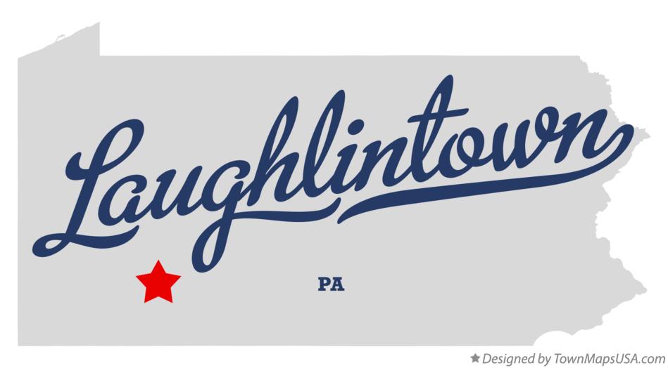 Map of Laughlintown Pennsylvania PA