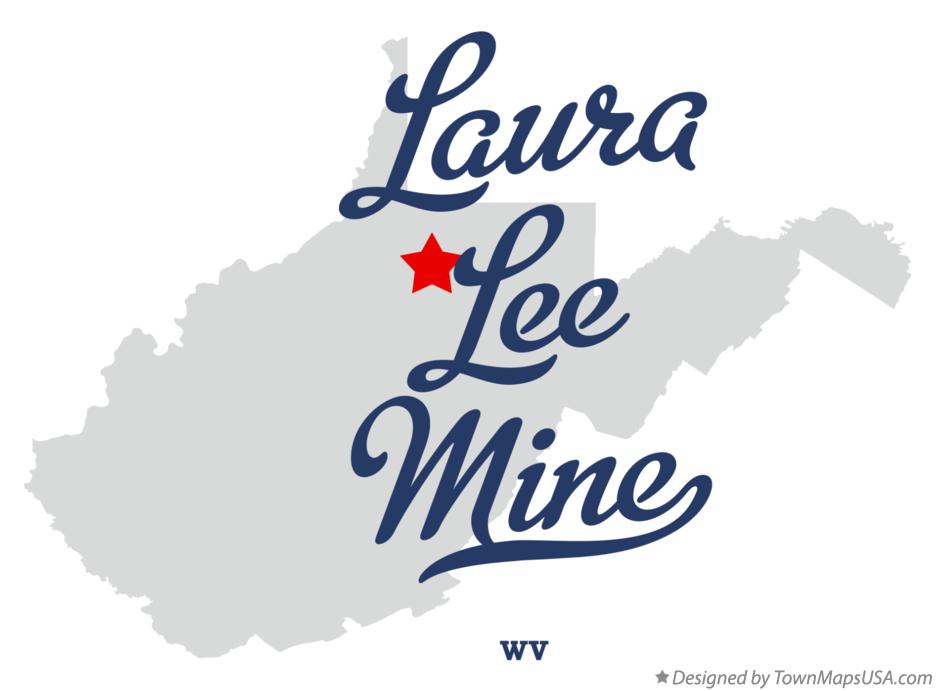 Map of Laura Lee Mine West Virginia WV