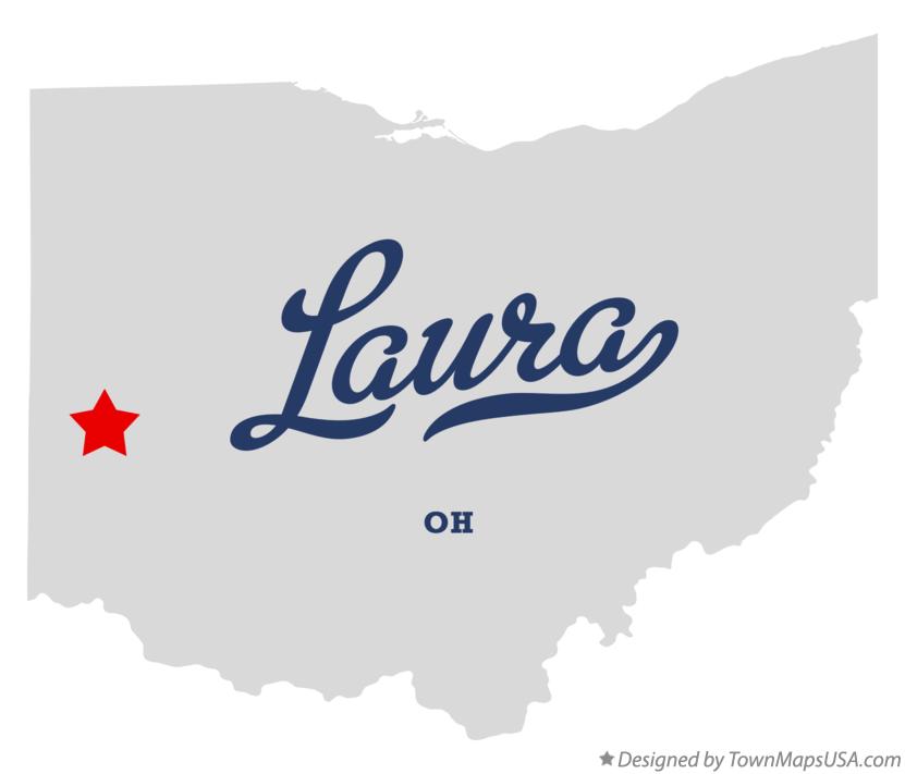 Map of Laura Ohio OH