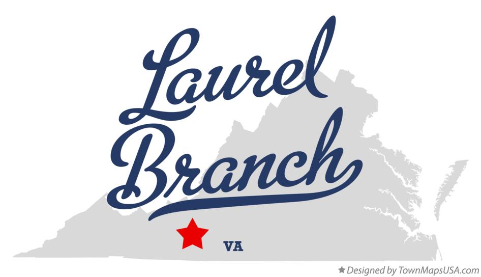 Map of Laurel Branch Virginia VA