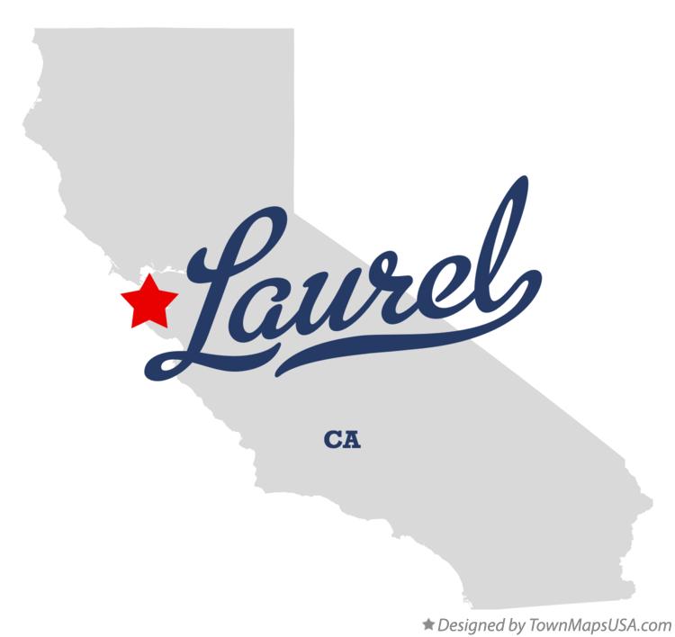 Map of Laurel California CA