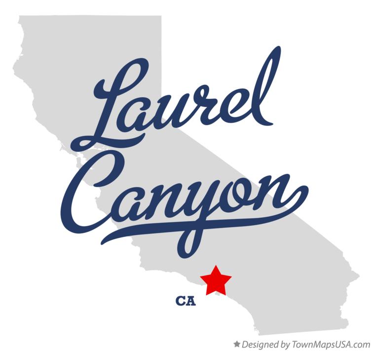 Map of Laurel Canyon California CA