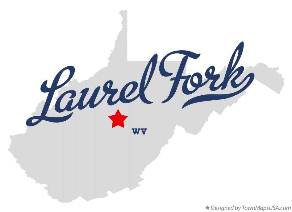 Map of Laurel Fork West Virginia WV