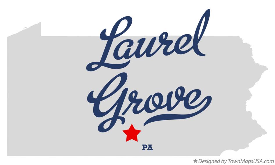 Map of Laurel Grove Pennsylvania PA