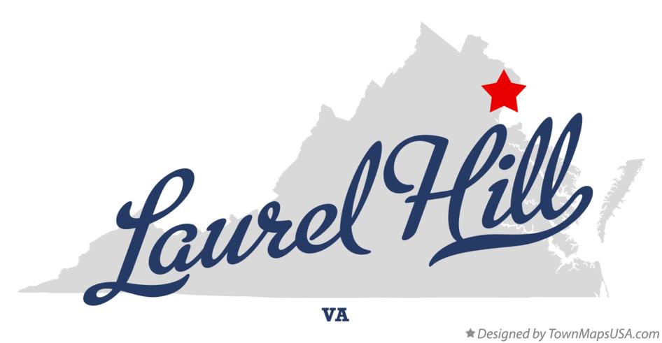 Map of Laurel Hill Virginia VA