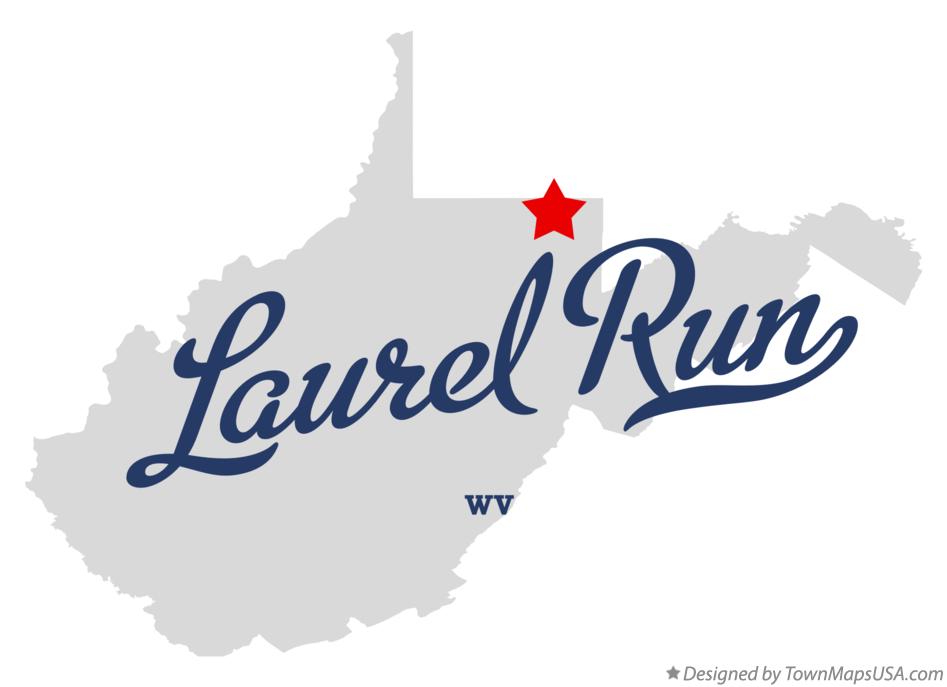 Map of Laurel Run West Virginia WV
