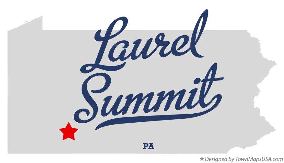 Map of Laurel Summit Pennsylvania PA