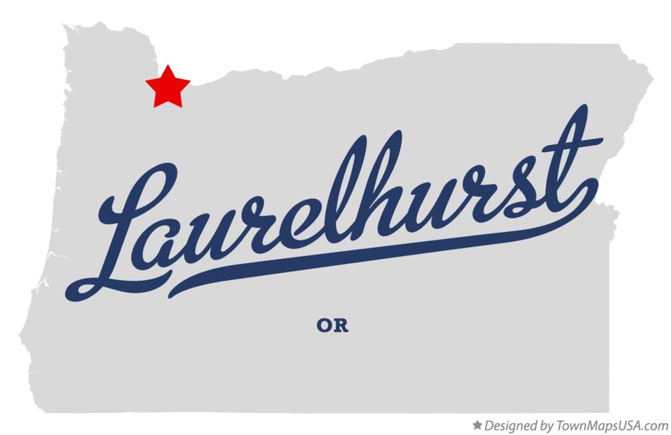 Map of Laurelhurst Oregon OR