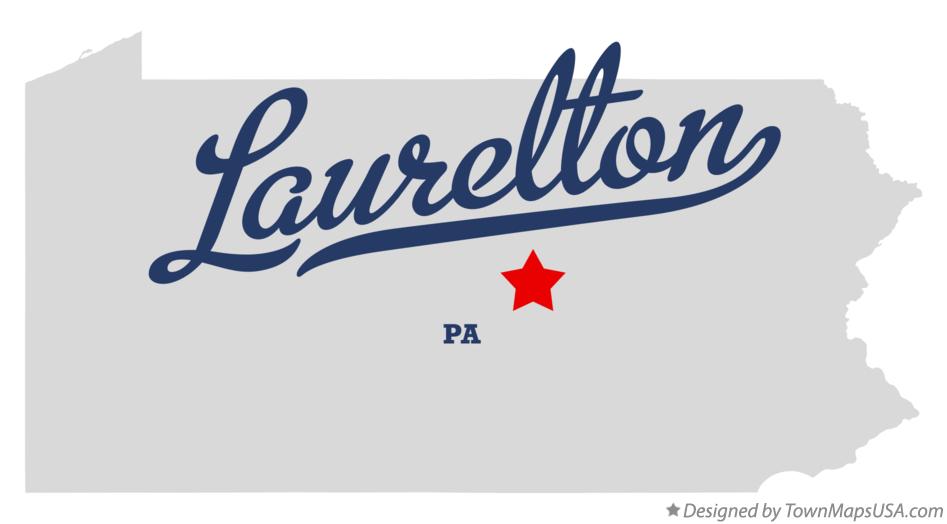 Map of Laurelton Pennsylvania PA