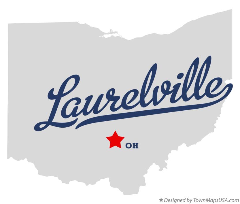 Map of Laurelville Ohio OH
