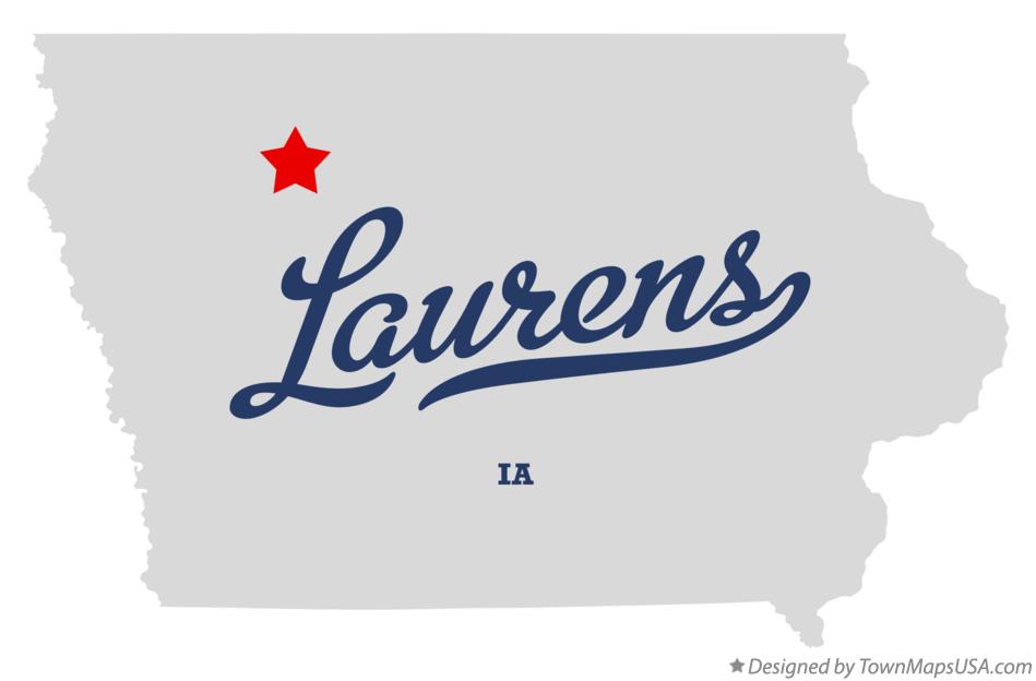 Map of Laurens Iowa IA