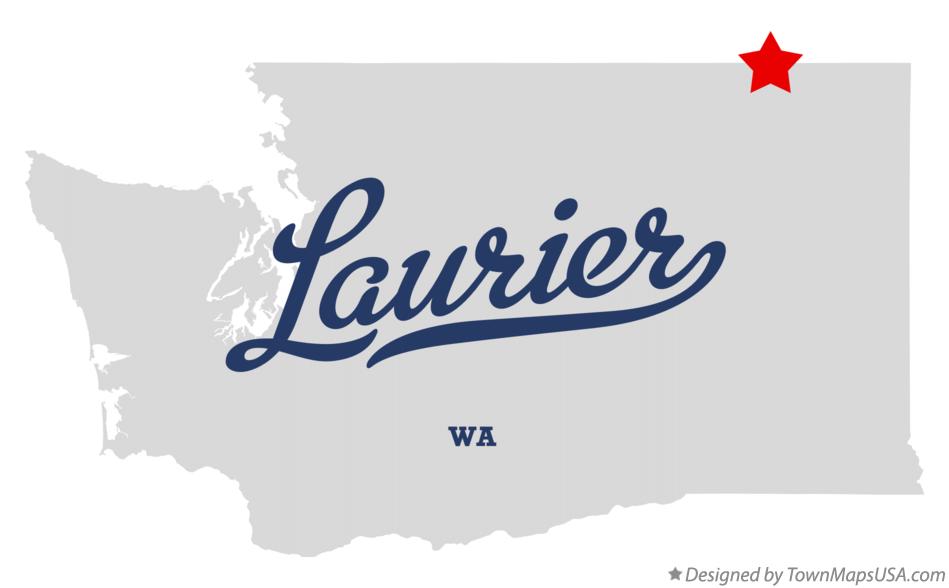 Map of Laurier Washington WA