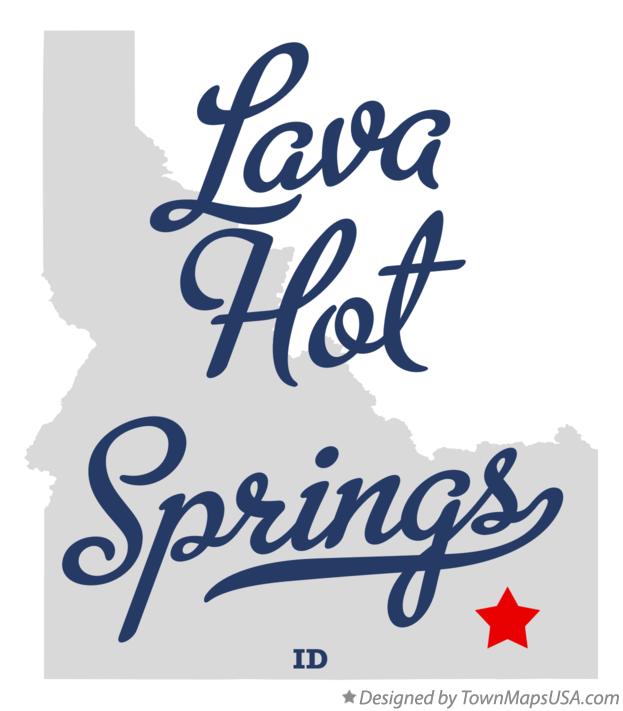 Map of Lava Hot Springs Idaho ID