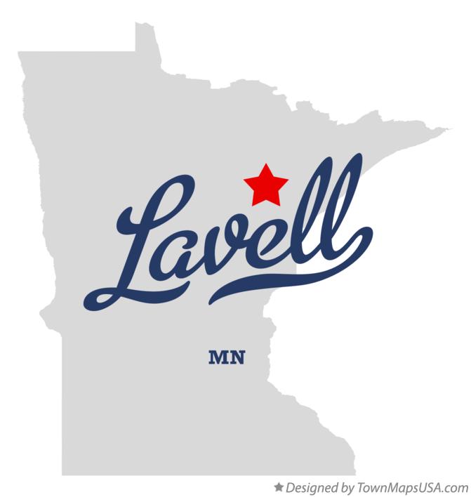 Map of Lavell Minnesota MN