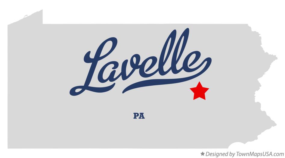 Map of Lavelle Pennsylvania PA