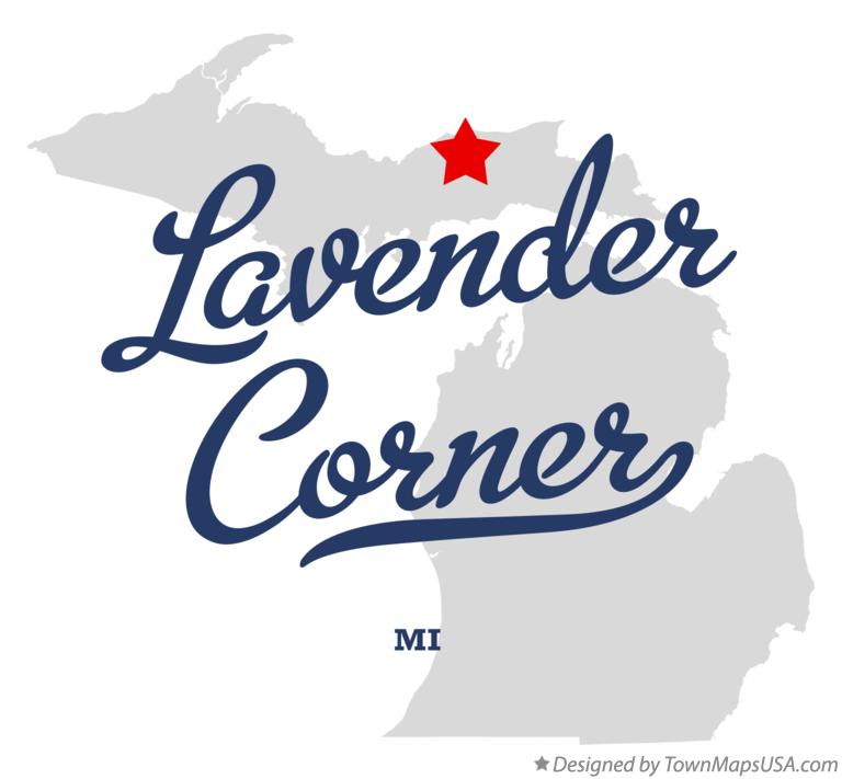 Map of Lavender Corner Michigan MI
