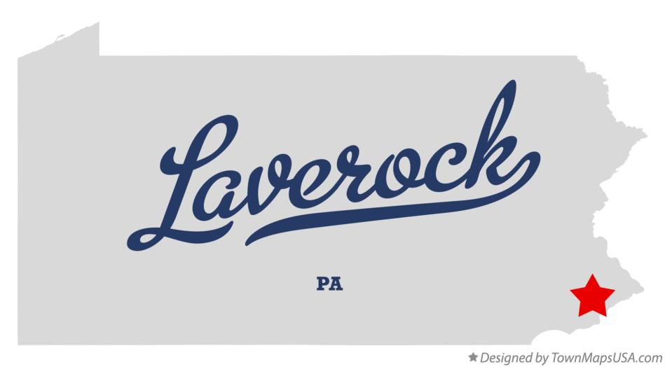 Map of Laverock Pennsylvania PA