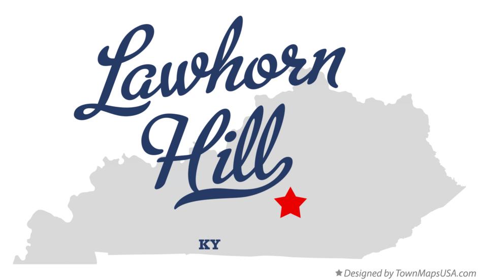 Map of Lawhorn Hill Kentucky KY