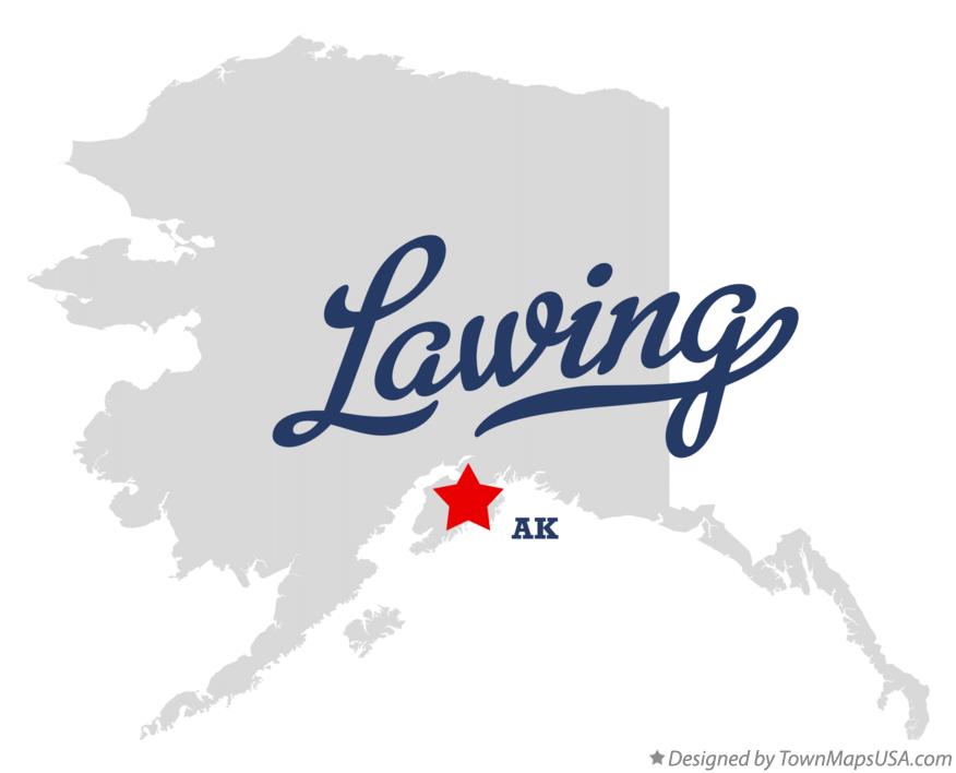 Map of Lawing Alaska AK