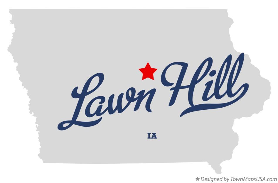 Map of Lawn Hill Iowa IA