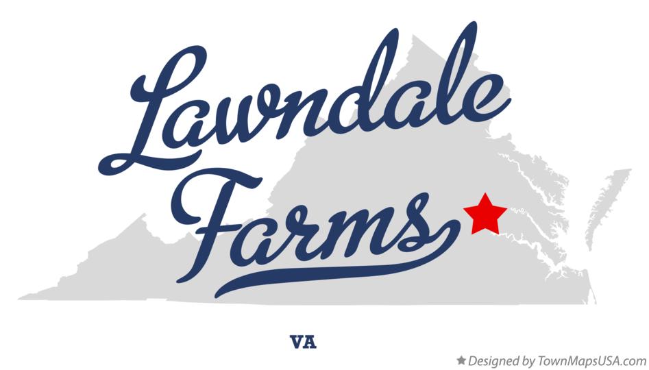 Map of Lawndale Farms Virginia VA