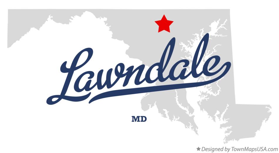 Map of Lawndale Maryland MD