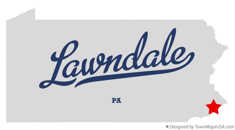 Map of Lawndale Pennsylvania PA