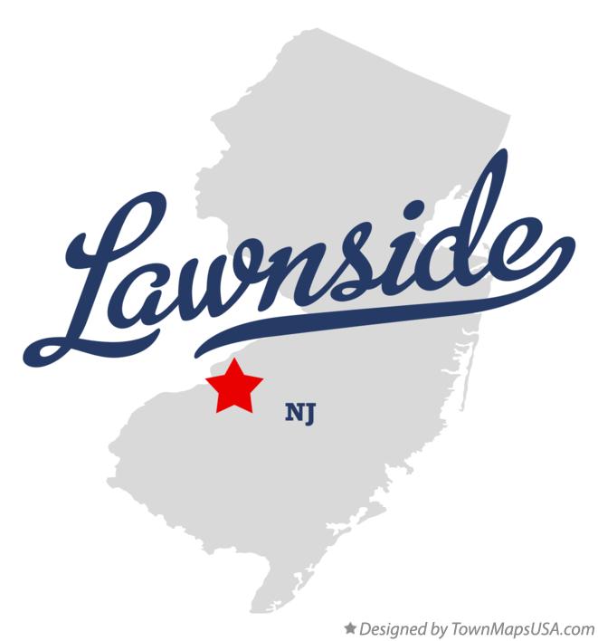 Map of Lawnside New Jersey NJ