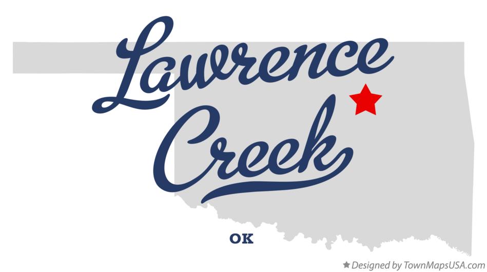 Map of Lawrence Creek Oklahoma OK