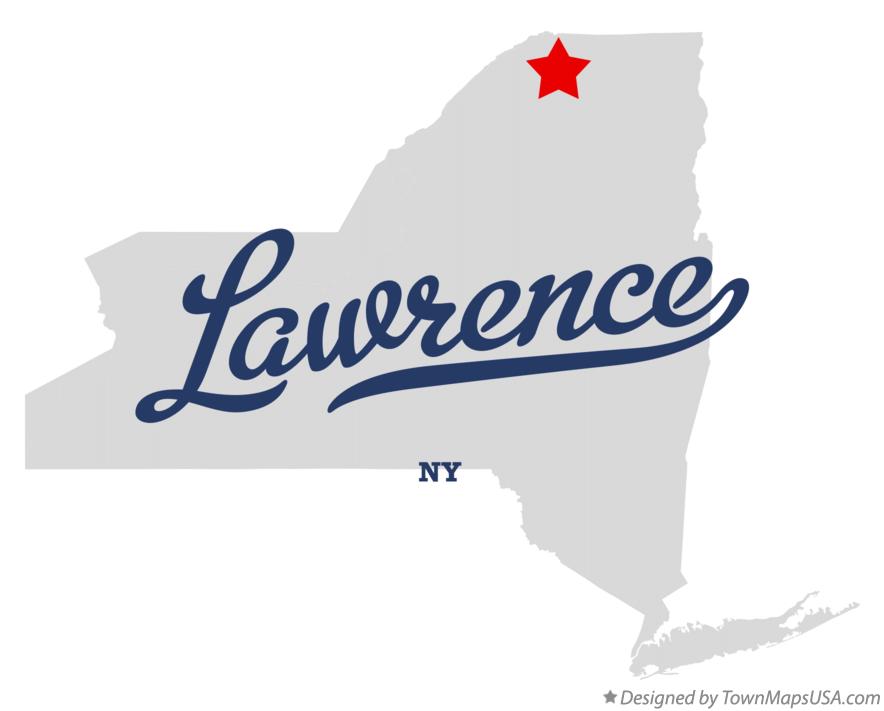 Map of Lawrence New York NY