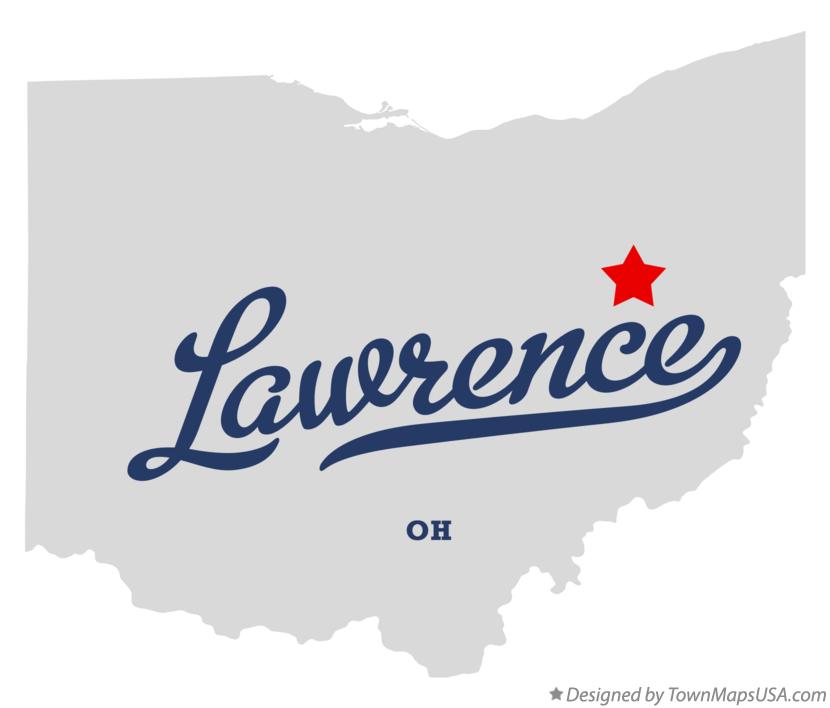 Map of Lawrence Ohio OH
