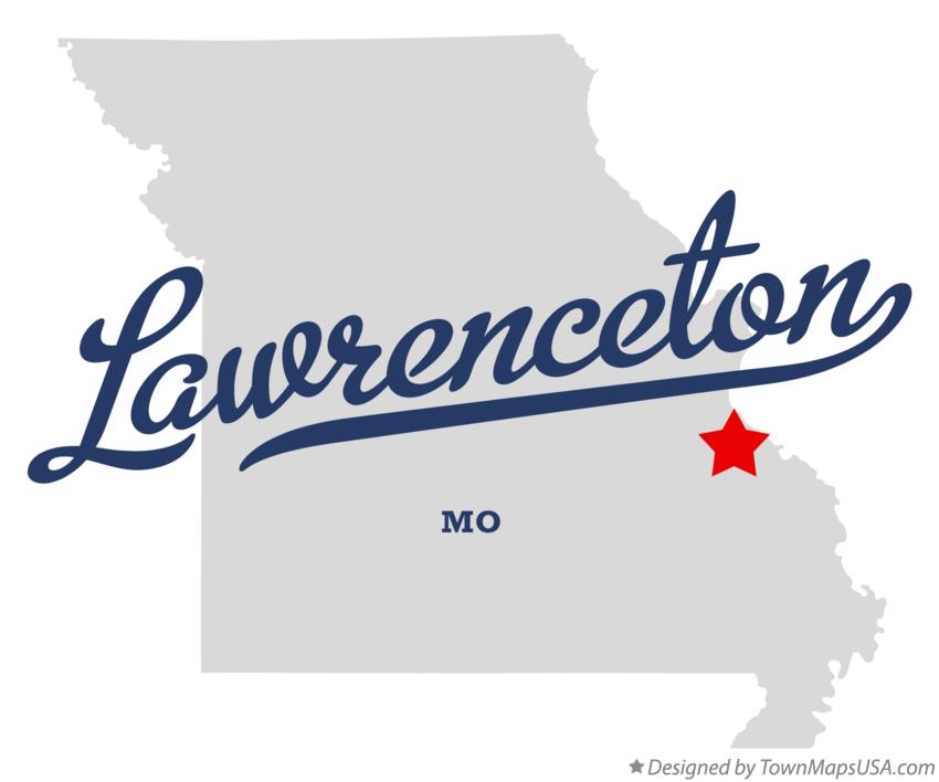 Map of Lawrenceton Missouri MO